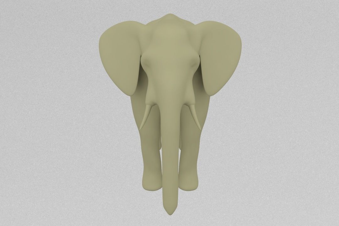 Elephant 3D print model_2
