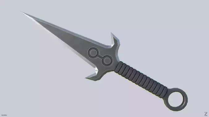 Kunai Low-poly 3D model Kunai Low-poly 3D model