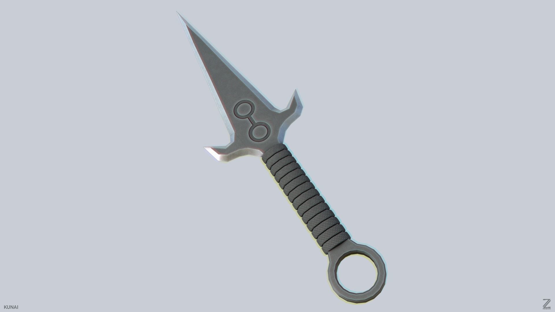 Kunai Low-poly 3D model_4