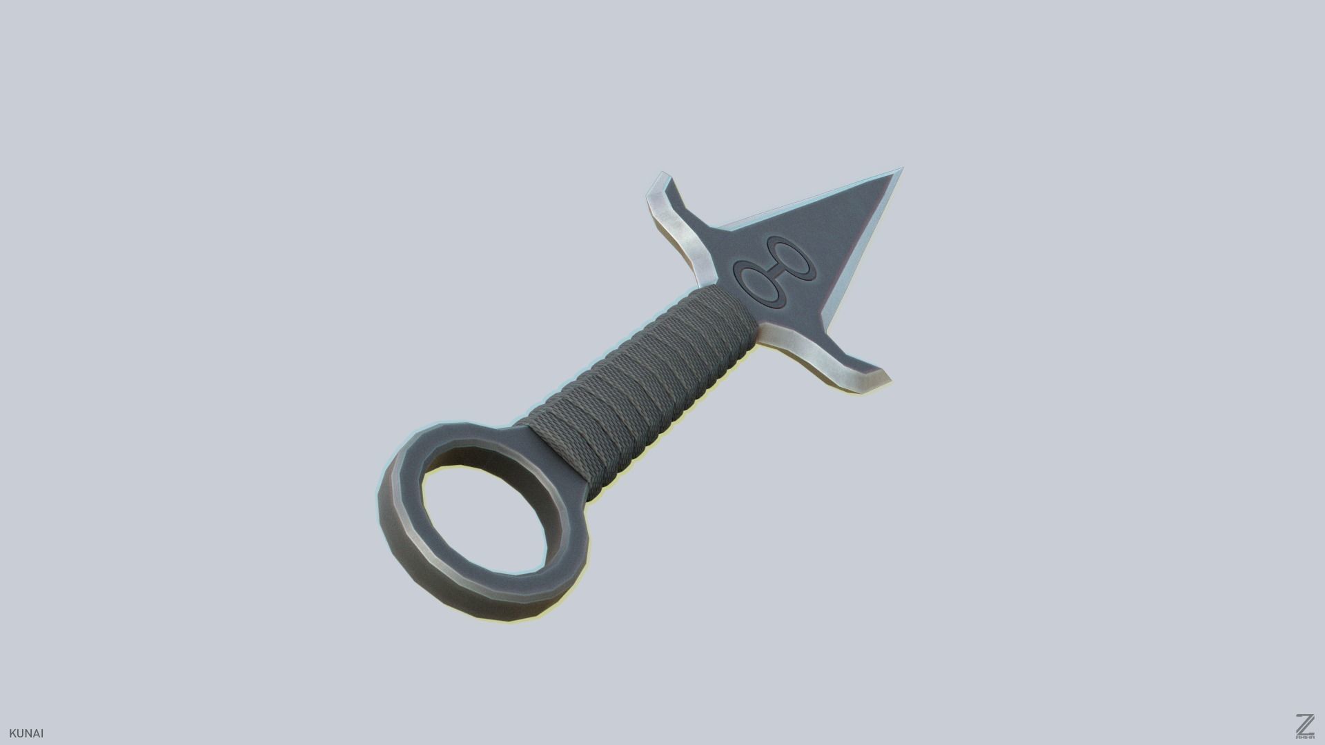 Kunai Low-poly 3D model_8