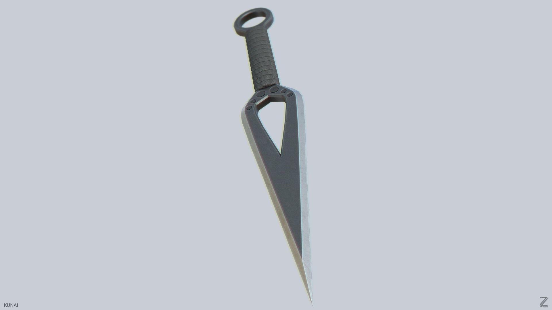 Kunai Low-poly 3D model_8