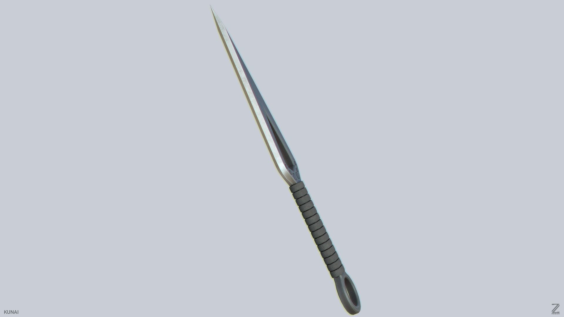 Kunai Low-poly 3D model_6