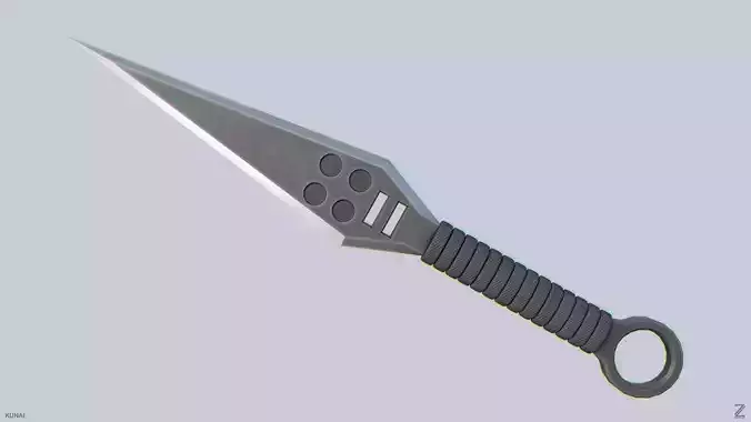 Kunai  Low-poly 3D model