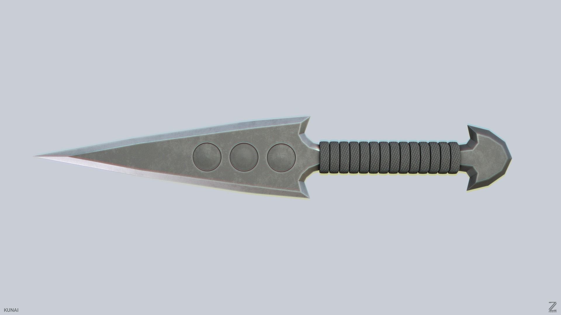 Kunai Low-poly 3D model_5