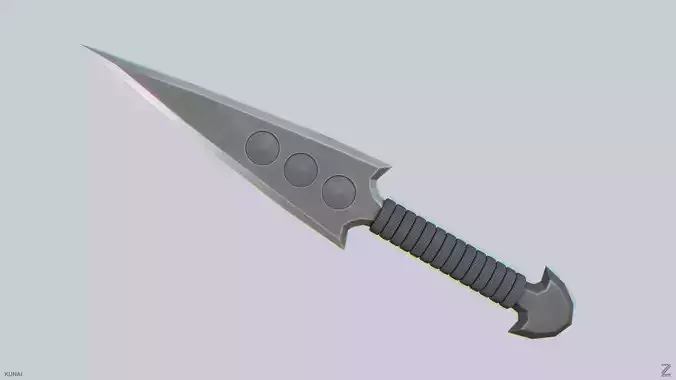 Kunai Low-poly 3D model