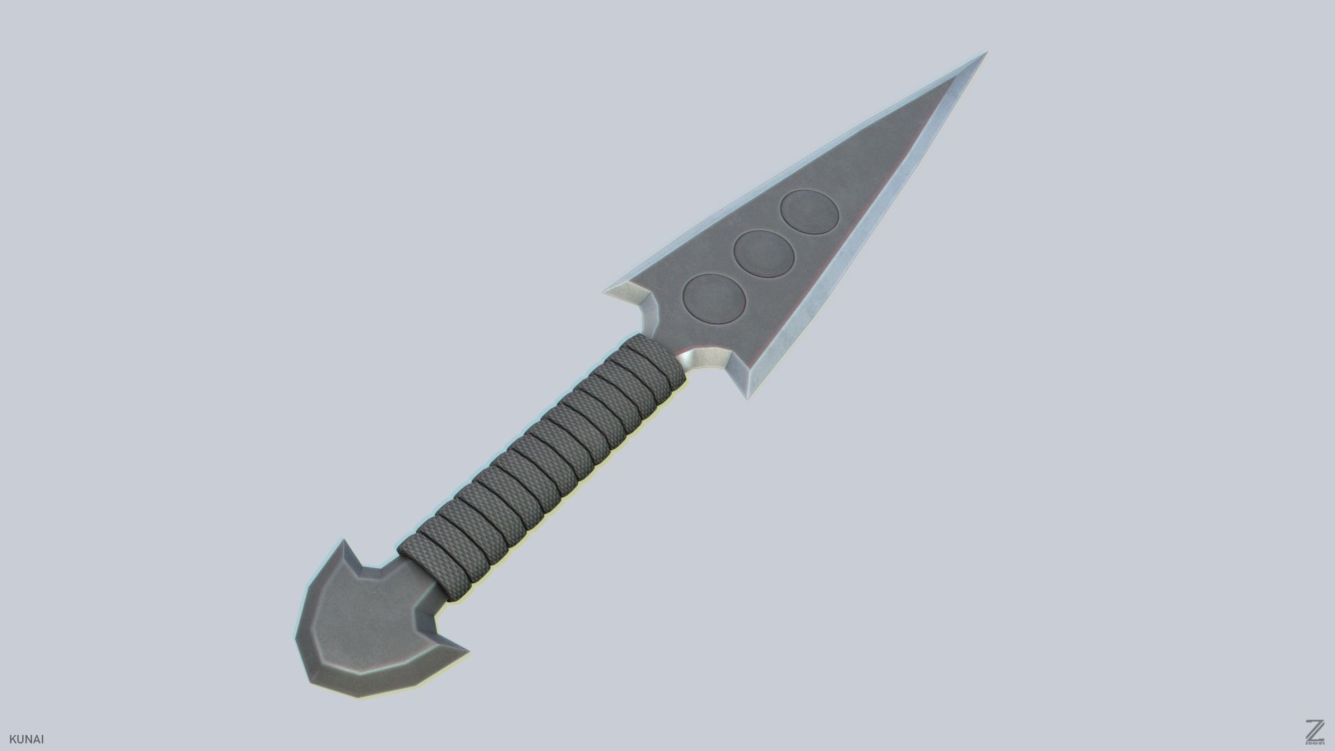 Kunai Low-poly 3D model_7