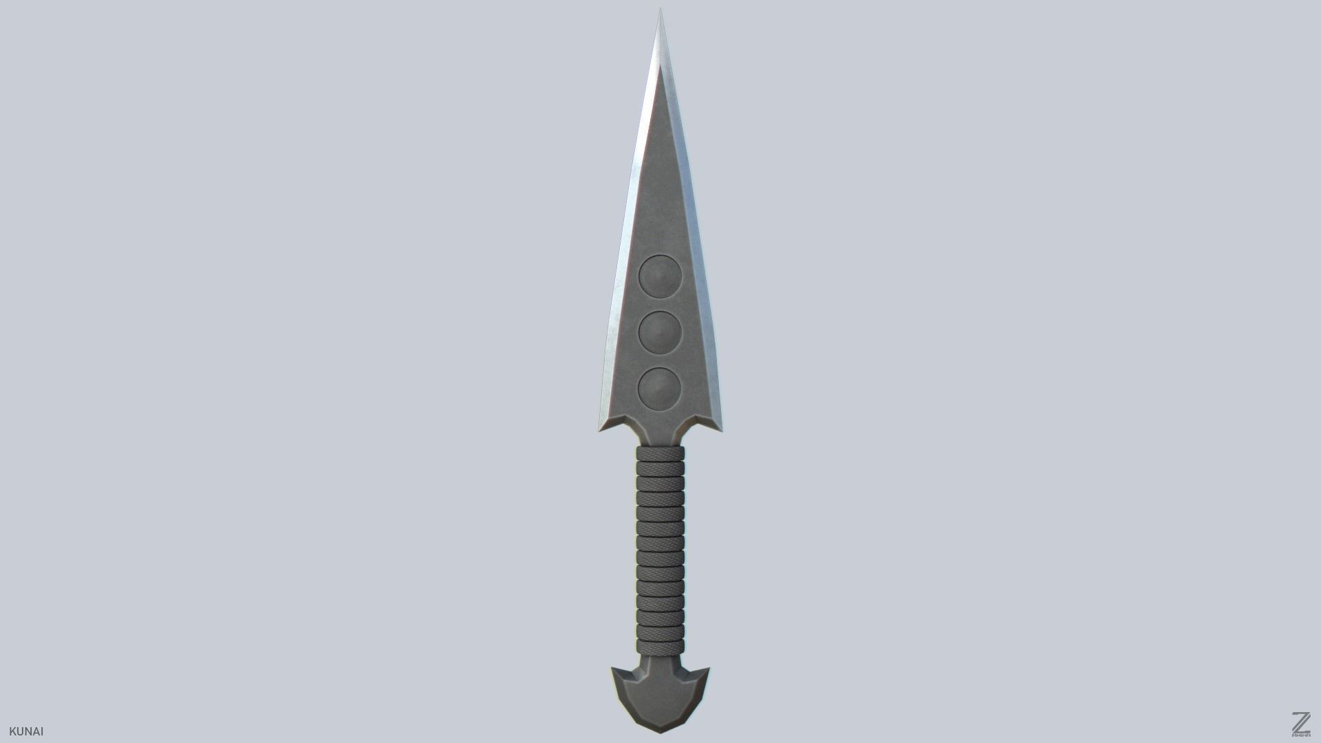 Kunai Low-poly 3D model_1