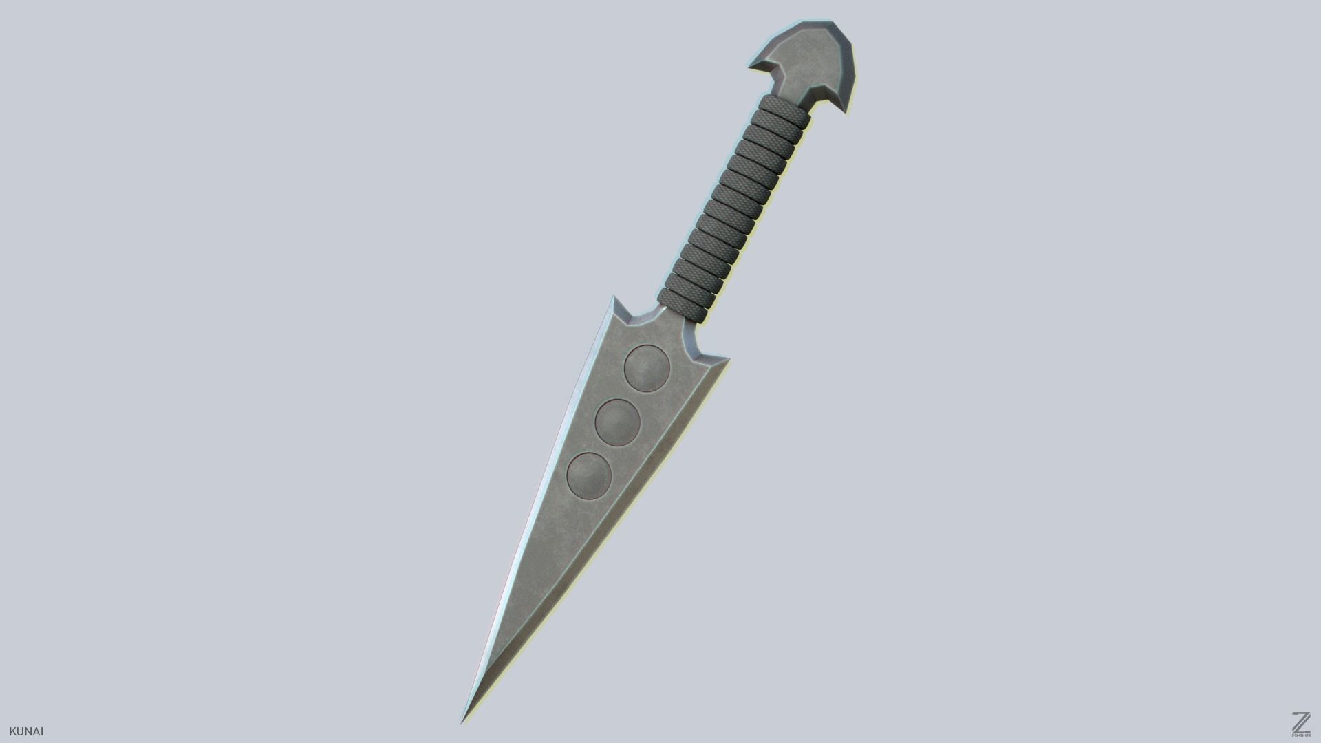 Kunai Low-poly 3D model_8