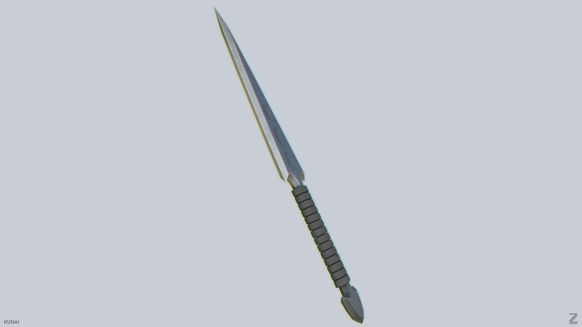 Kunai Low-poly 3D model_6