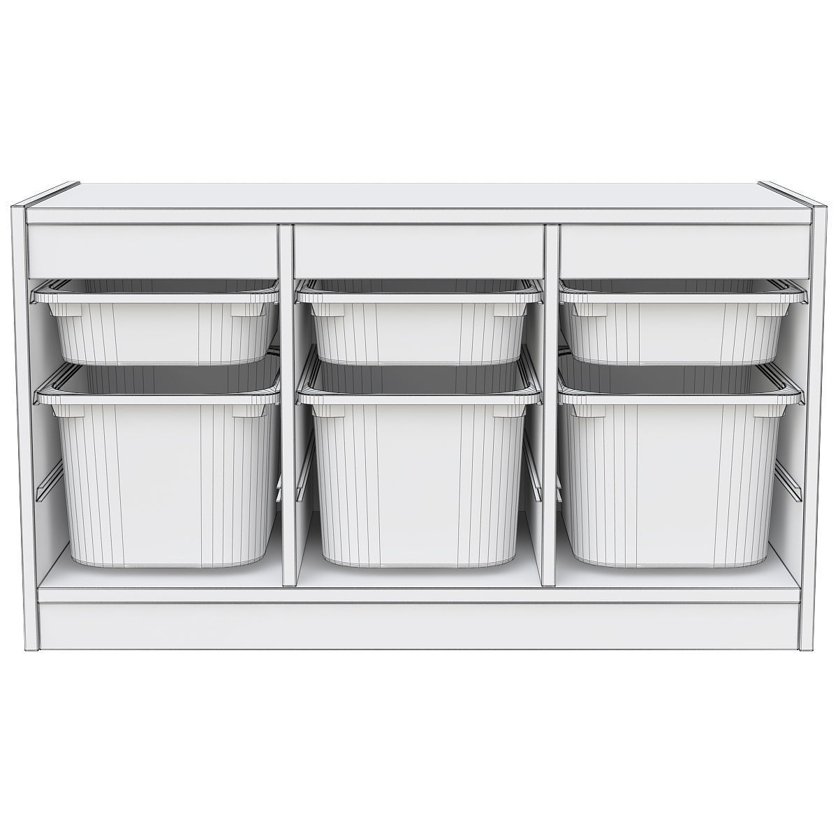 Trofast Storage Boxes 3D model_4