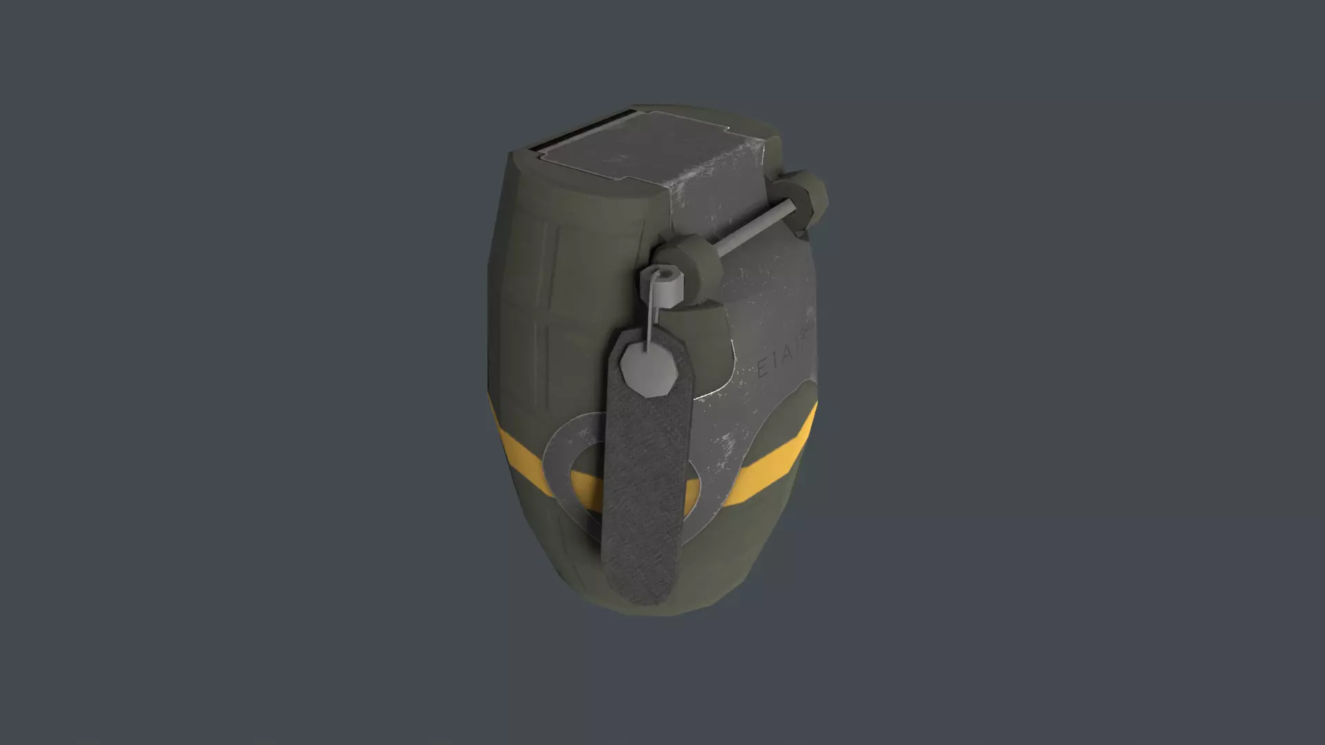 OD 82 SE Hand Grenade Italy Low-poly 3D model