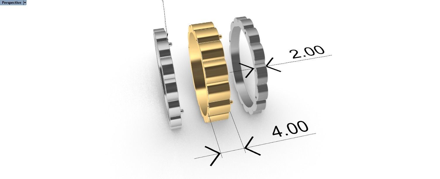 wideng  ring two tone 8mm wide size 58 3D print model_13