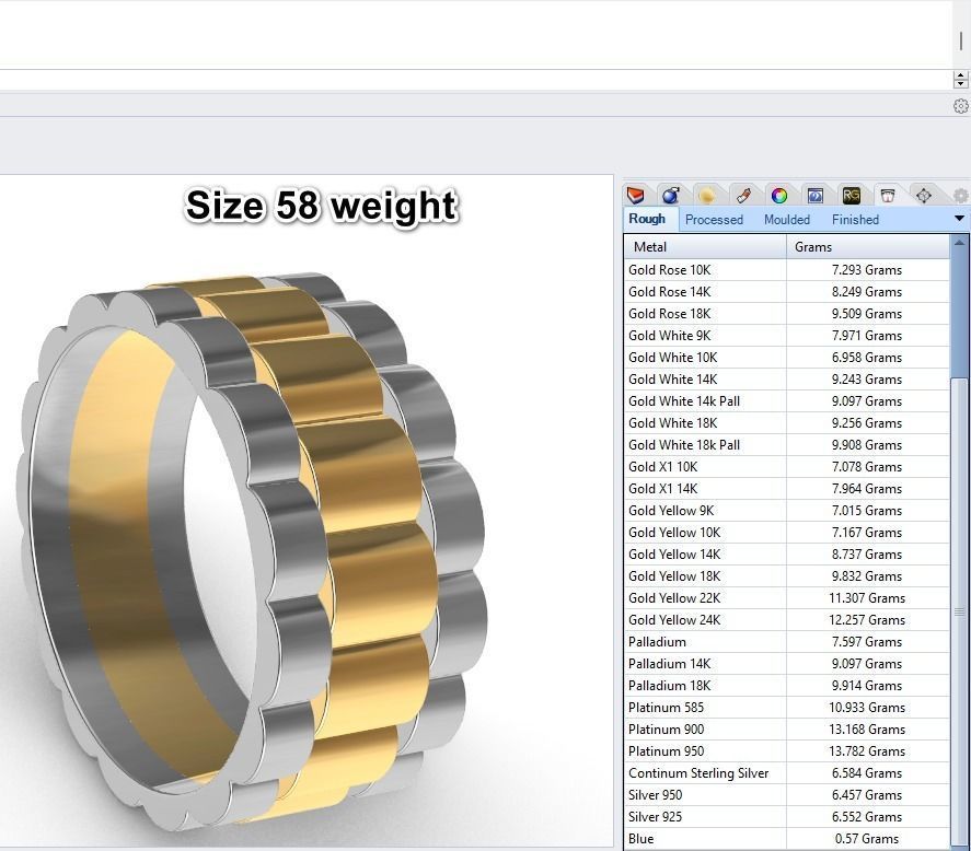 wideng  ring two tone 8mm wide size 58 3D print model_15