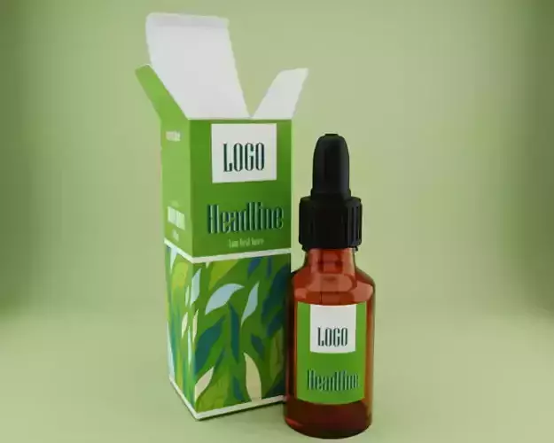 Dropper bottle with box type 3