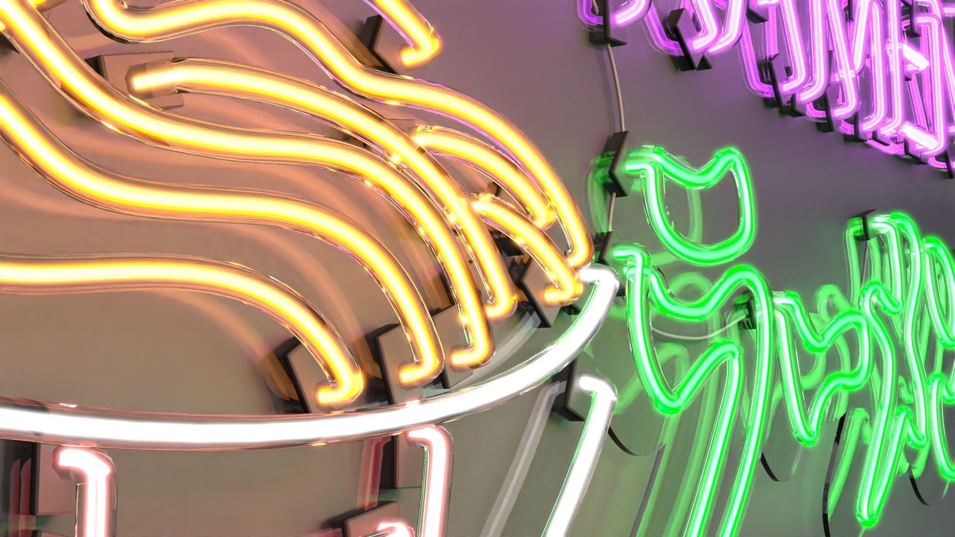 Ramen 2 - Neon Sign 3D model_1