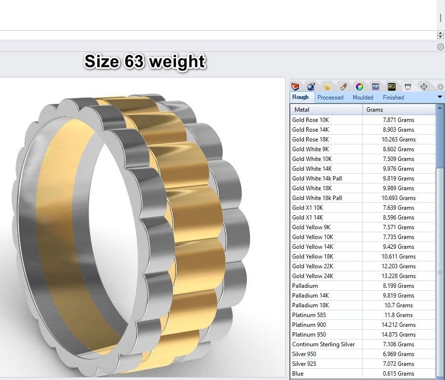 wideng  ring two tone 8mm wide size 63 3D print model_15