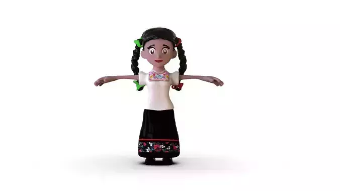 Mexican Girl Toon