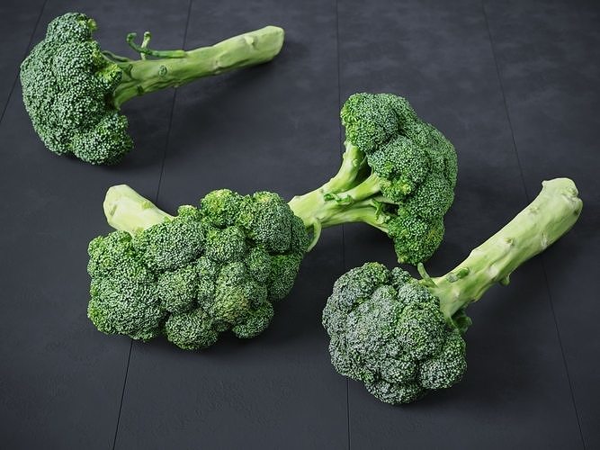 Broccoli Bunch 3D model 2