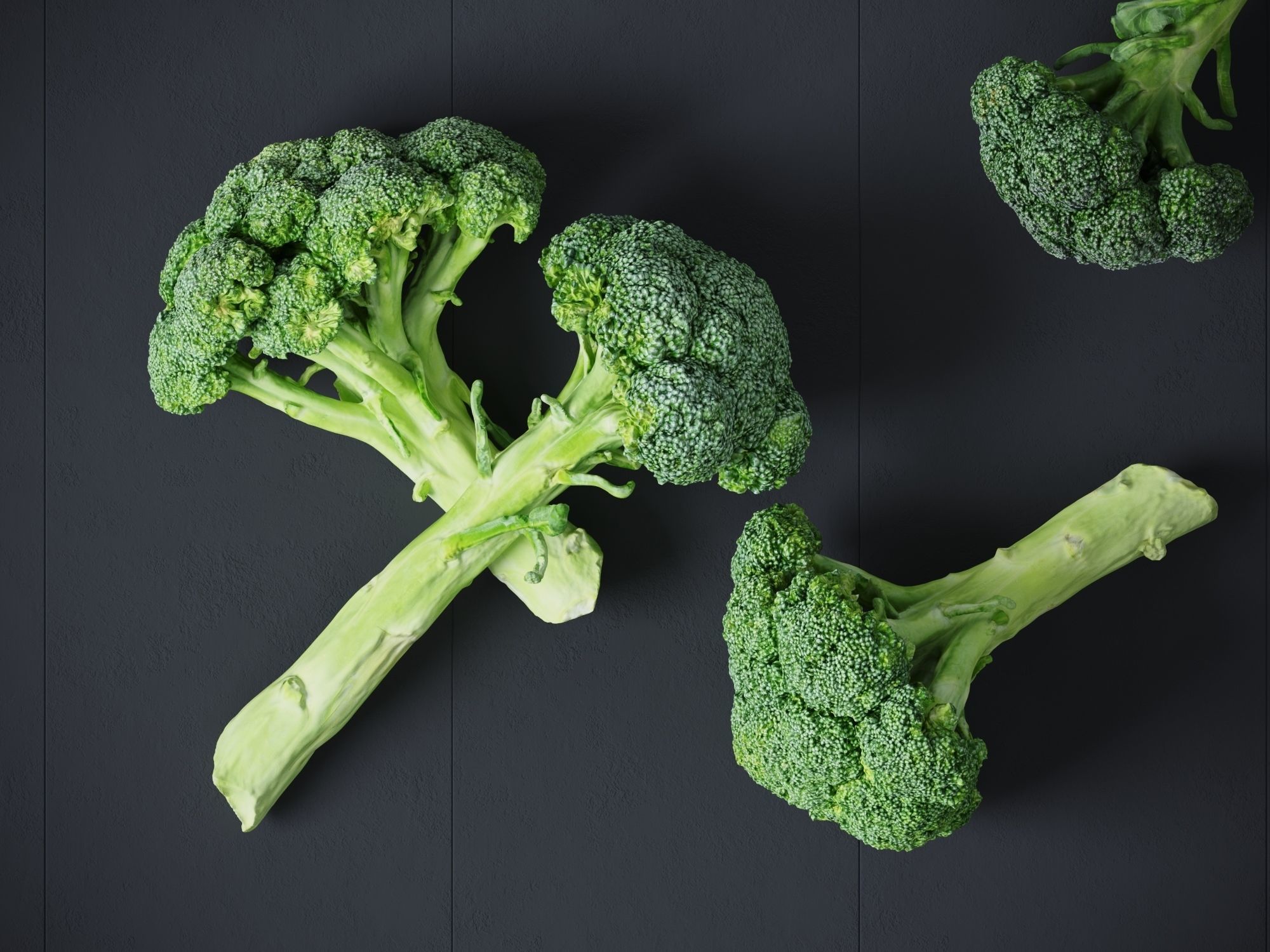Broccoli Bunch 3D model_3