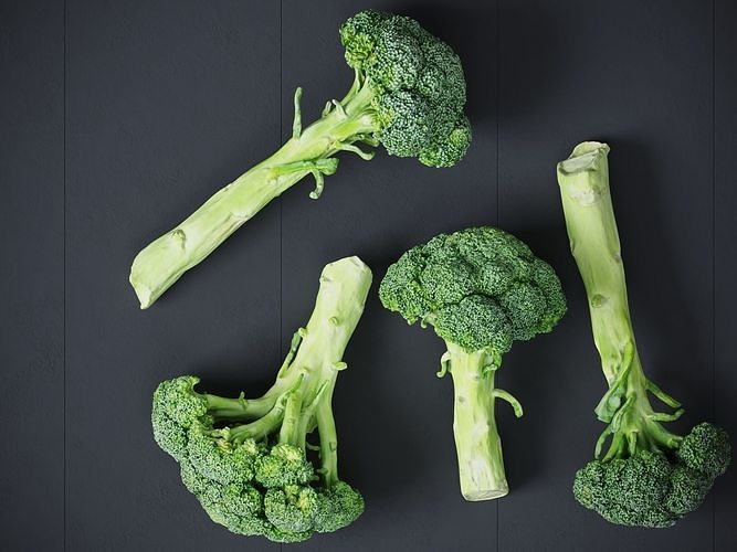 Broccoli Bunch 3D model 5