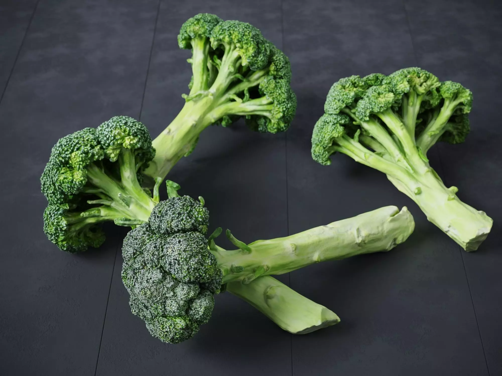 Broccoli Bunch 3D model_0
