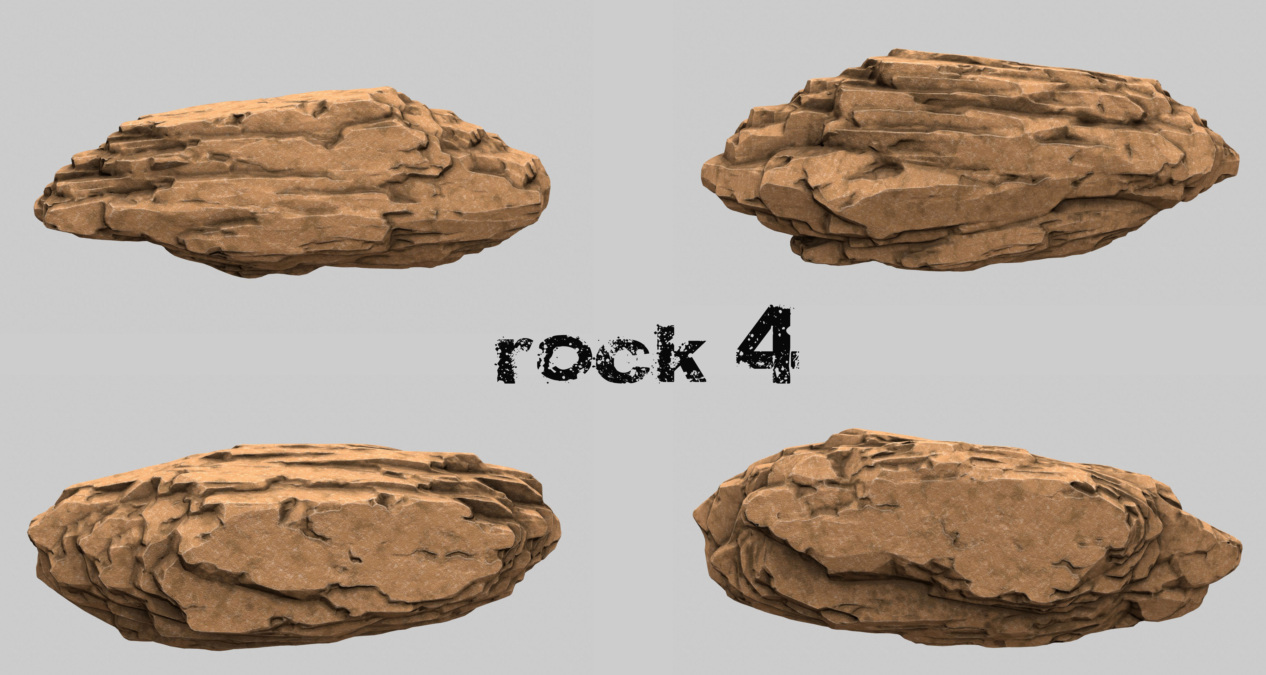 rocks  set 20 3D model_4
