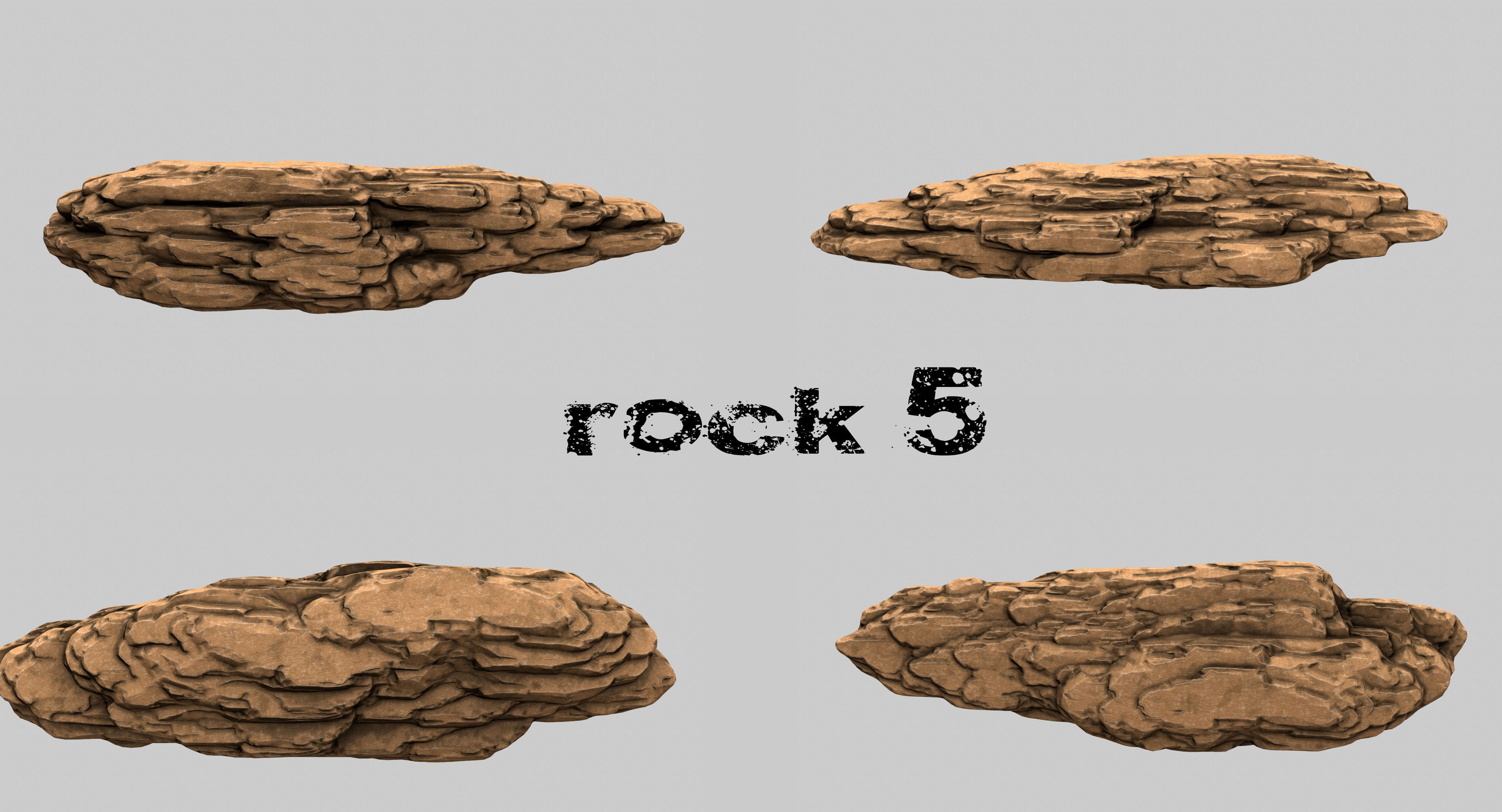 rocks  set 20 3D model_5