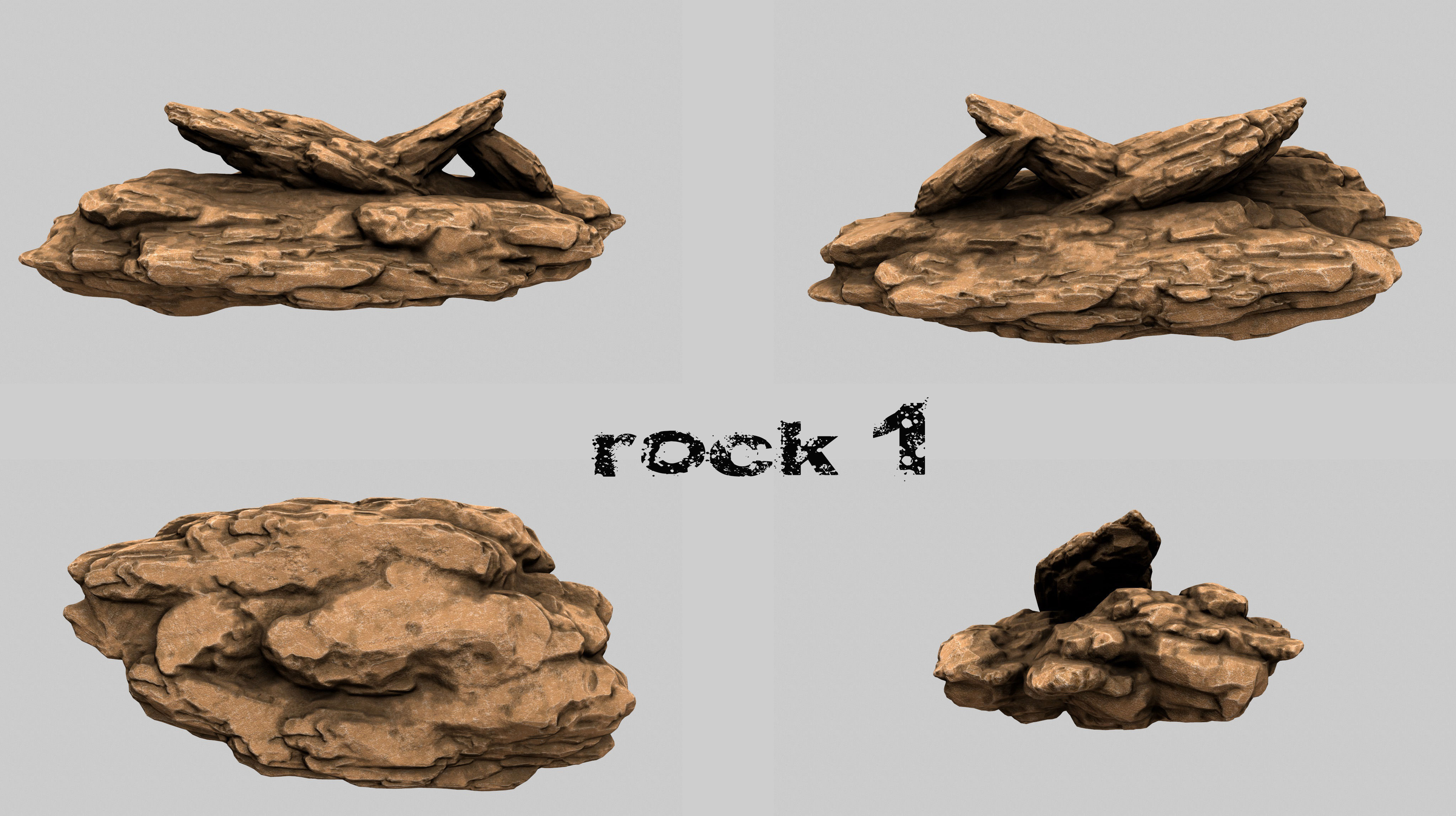 rocks  set 20 3D model_1