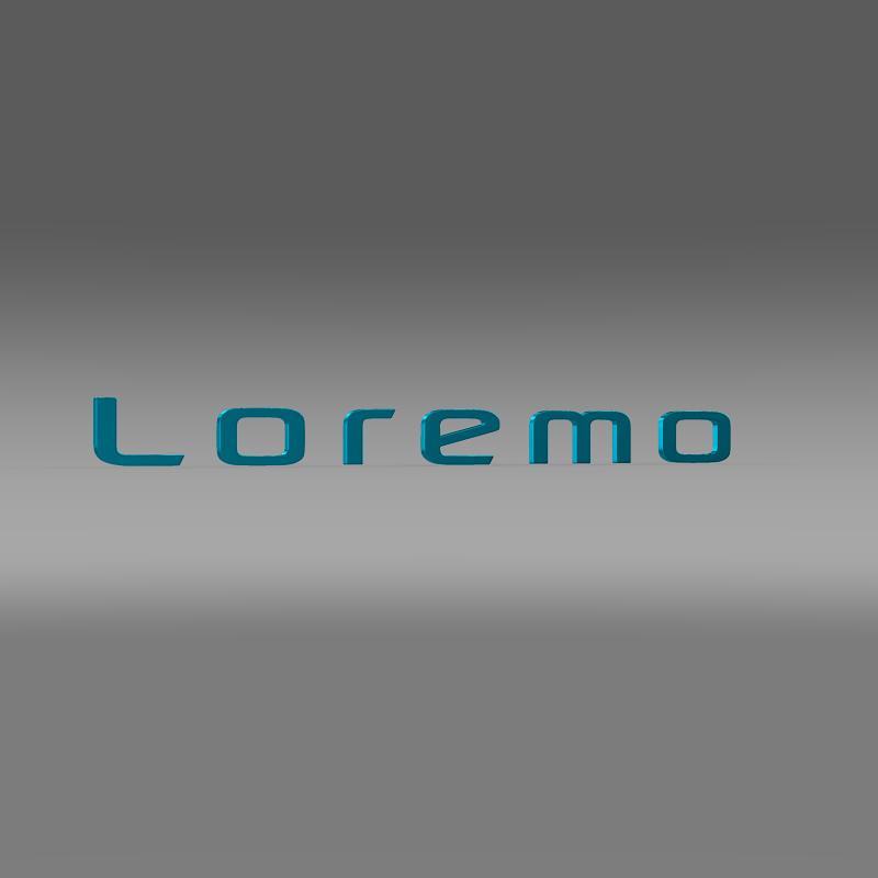 Loremo logo 3D model_1