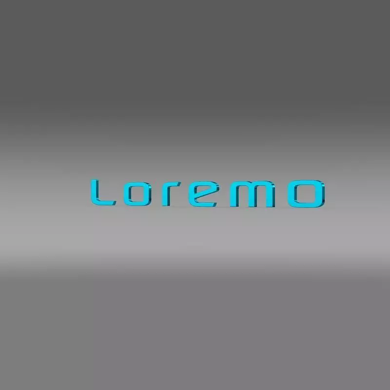 Loremo logo 3D model_0