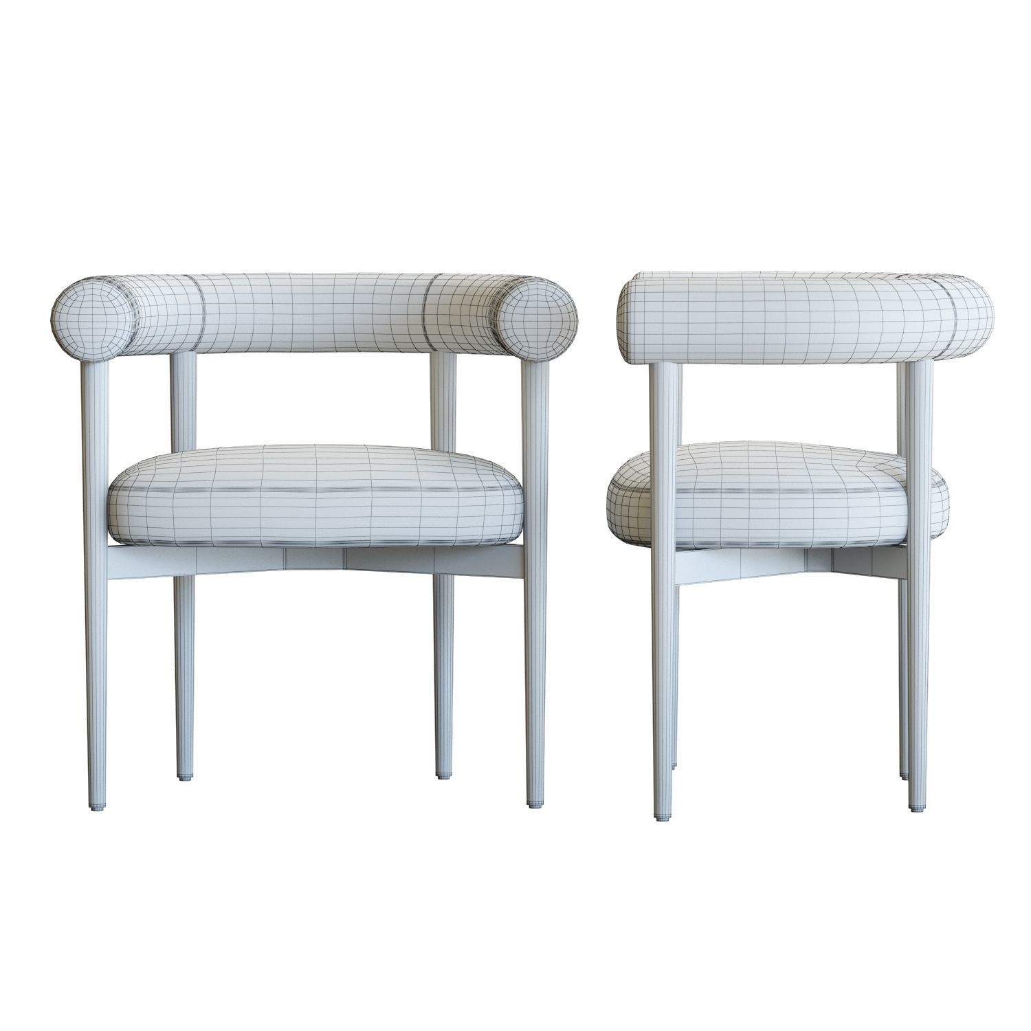 Crate and Barrel Mazz Dining Chair 3D model_6