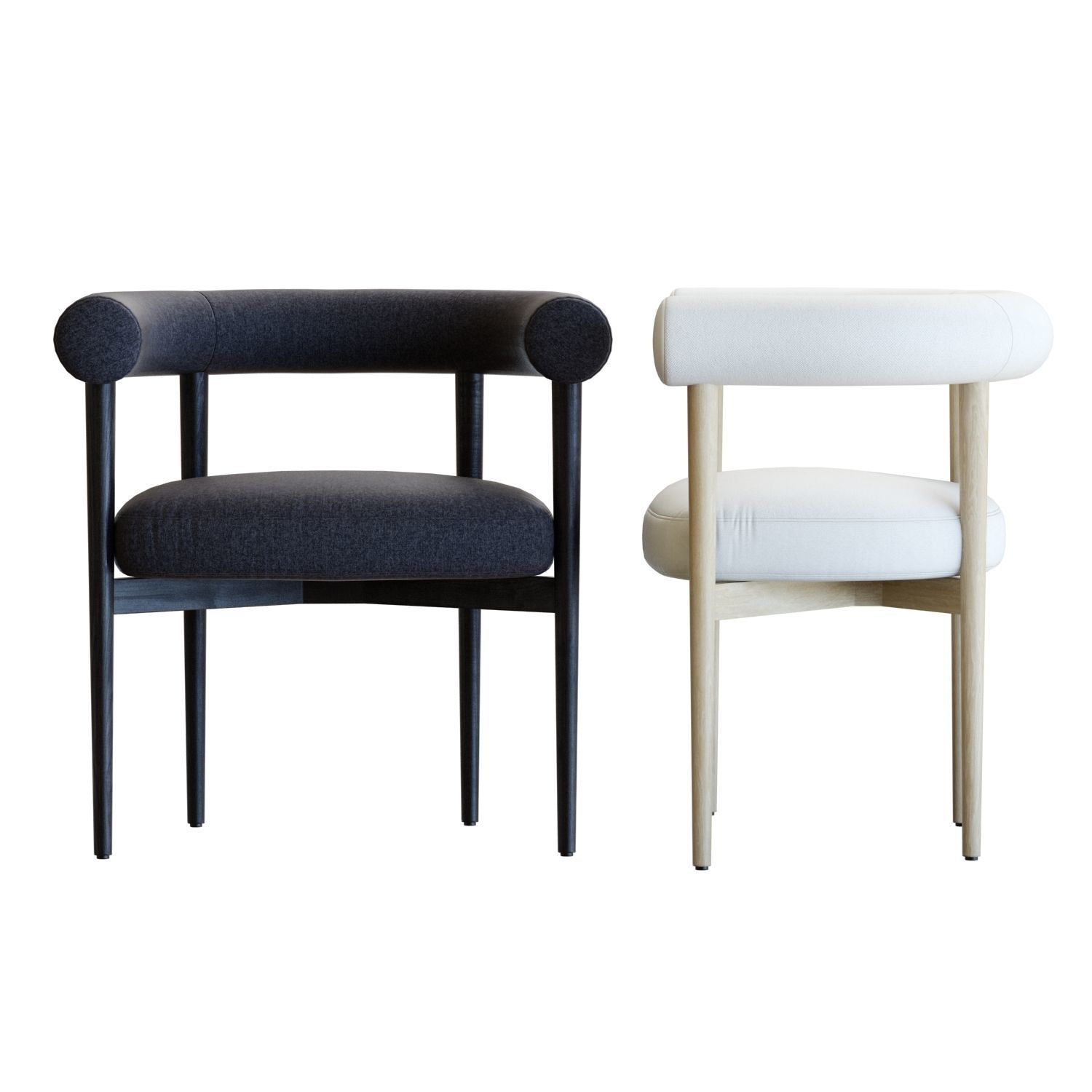 Crate and Barrel Mazz Dining Chair 3D model_2