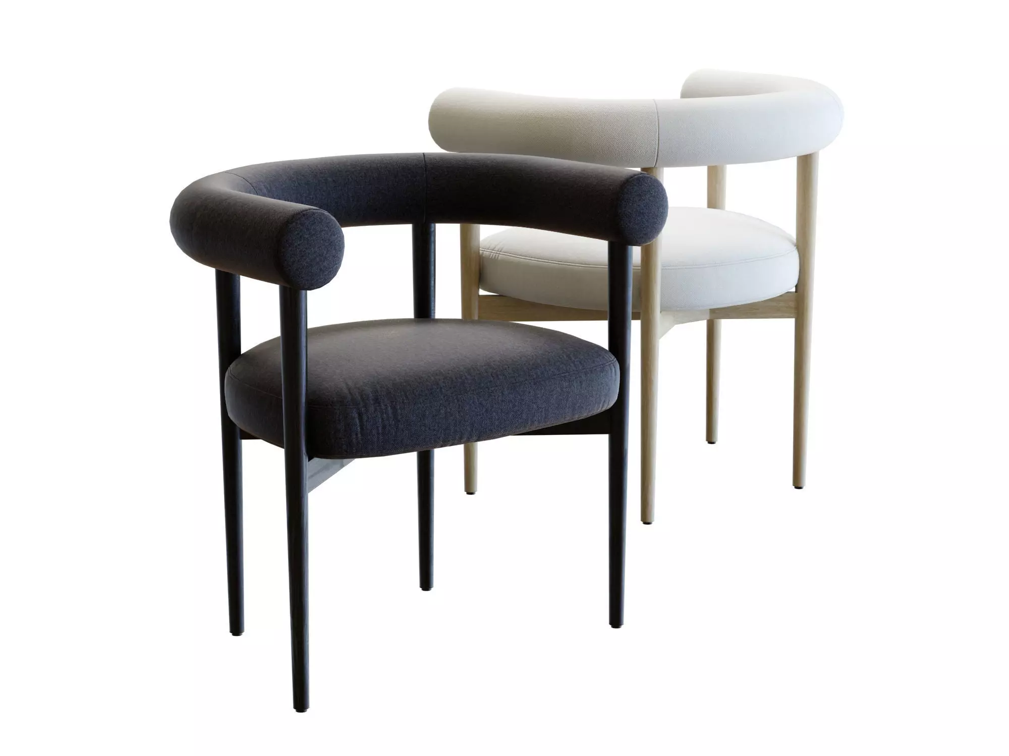 Crate and Barrel Mazz Dining Chair 3D model_0