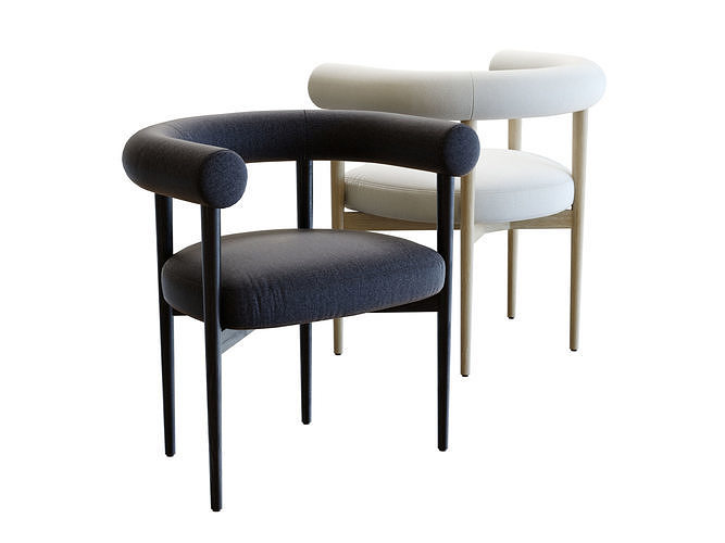 Crate and Barrel Mazz Dining Chair 3D model