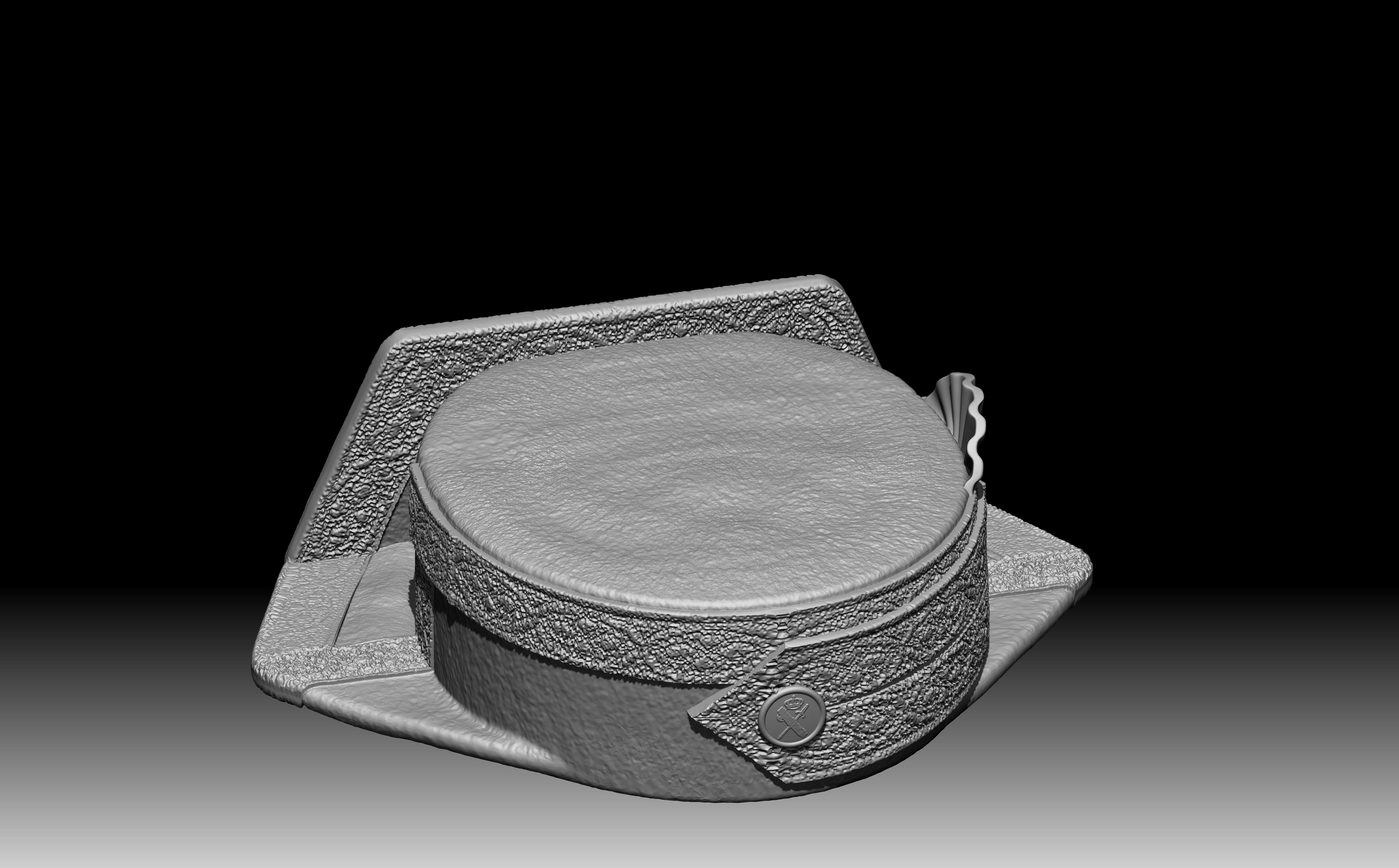 TRICORNIO GRAN GALA GUARDIA CIVIL 3D print model_4