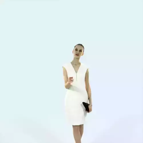 Beauty 03E Pointing Casual Woman