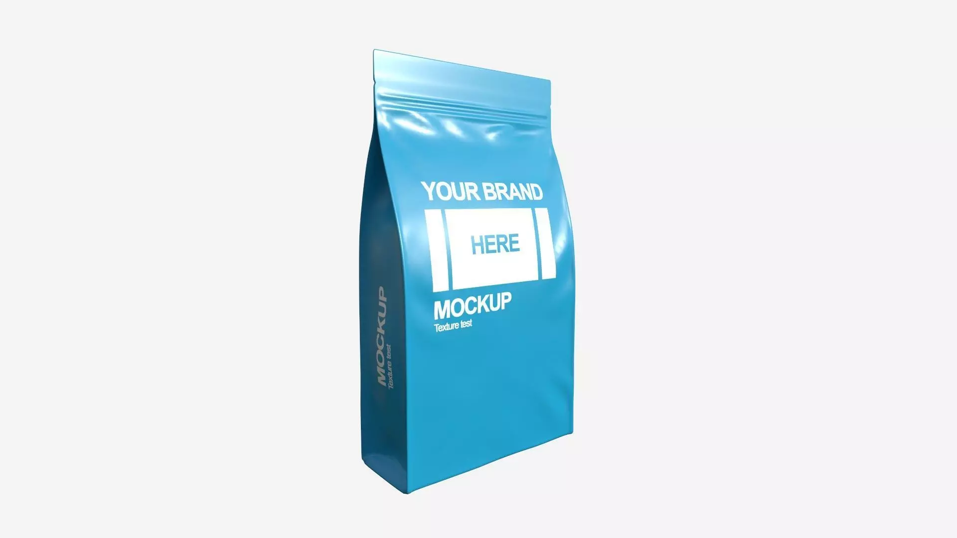 Coffee Bag A01 - Blank Mock Up Basic Template Low-poly 3D model