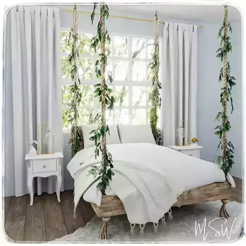 In The Sky Bedroom Blender Scene 3D model