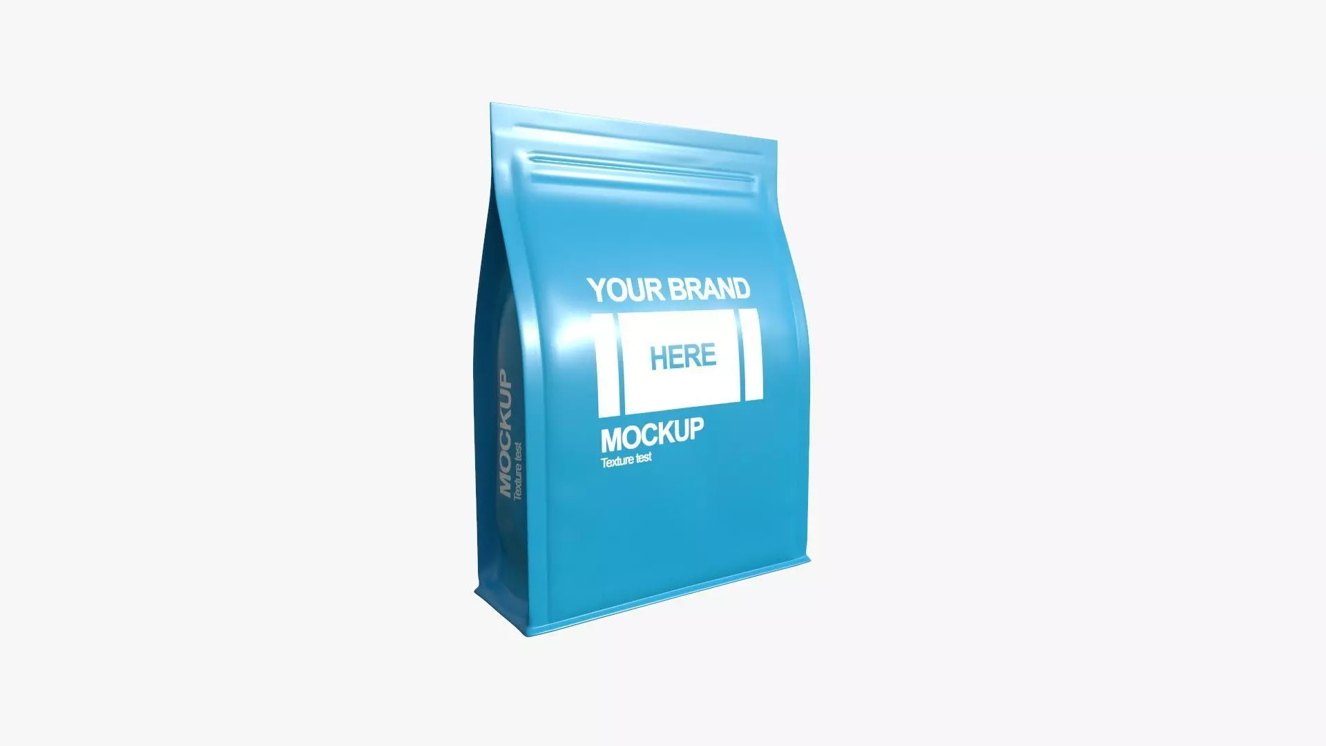 Coffee Bag A02 - Blank Mock Up Basic Template Low-poly 3D model