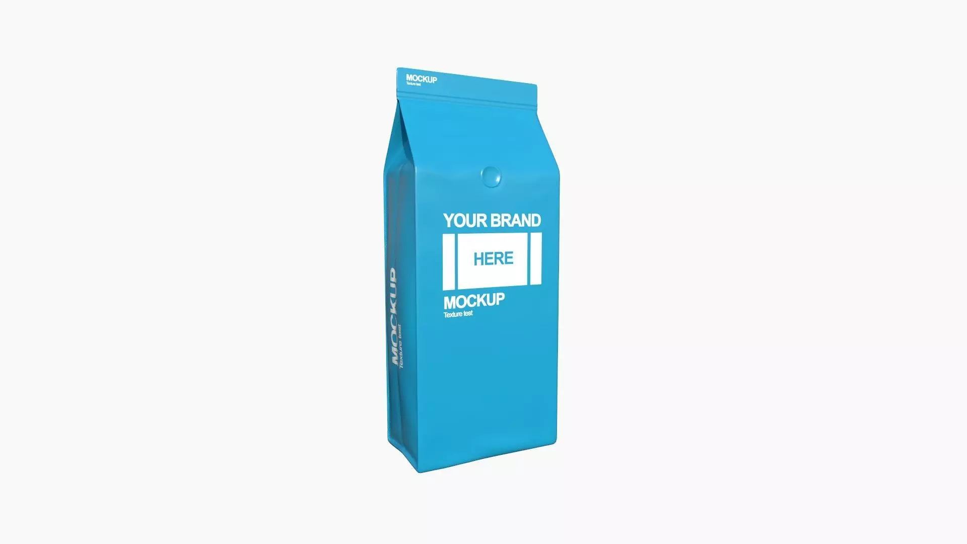 Coffee Bag A04 - Blank Mock Up Basic Template Low-poly 3D model
