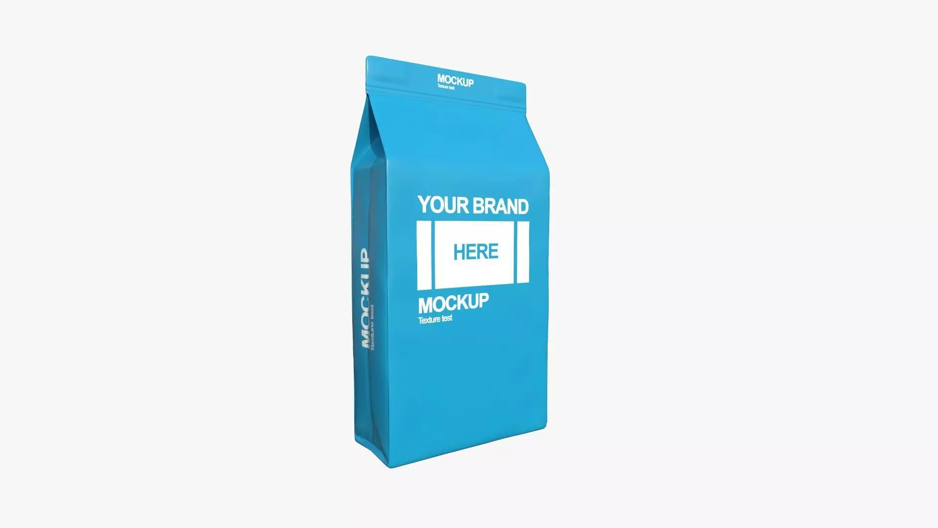 Coffee Bag A05 - Blank Mock Up Basic Template Low-poly 3D model