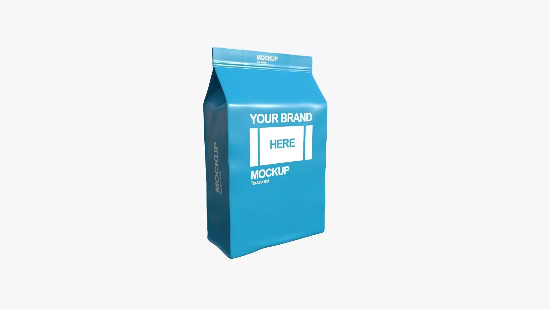 Coffee Bag A06 - Blank Mock Up Basic Template Low-poly 3D model