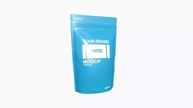 Coffee Bag A07 - Blank Mock Up Basic Template Low-poly 3D model