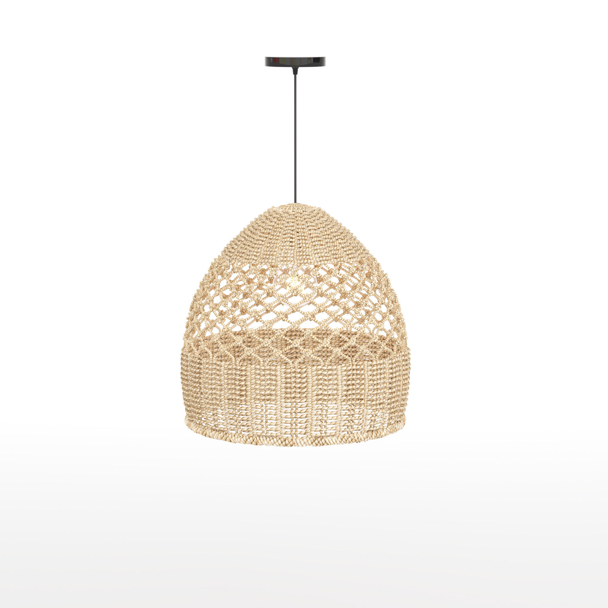  Woven Pendant Lights 3D model_1