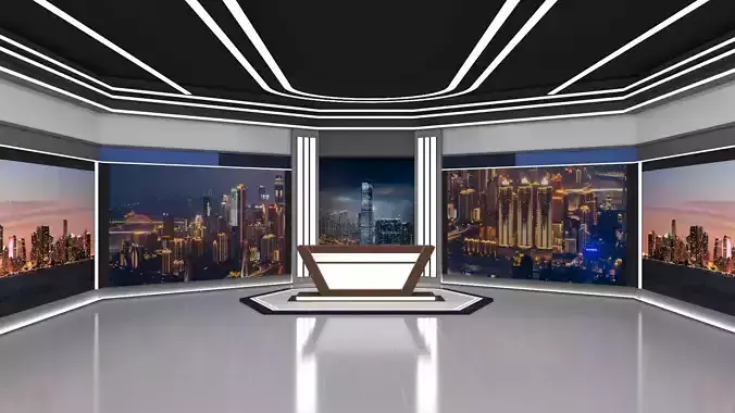 News studio interior