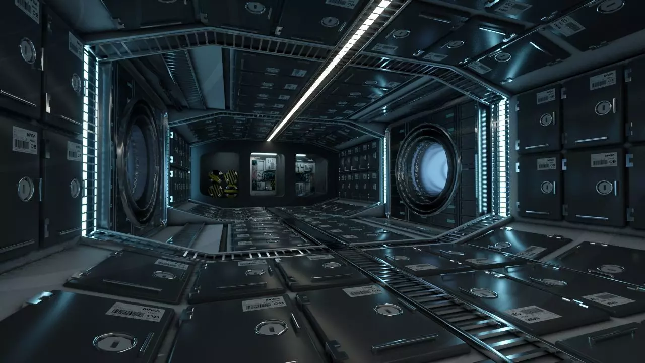 Interior spaceship 3D model