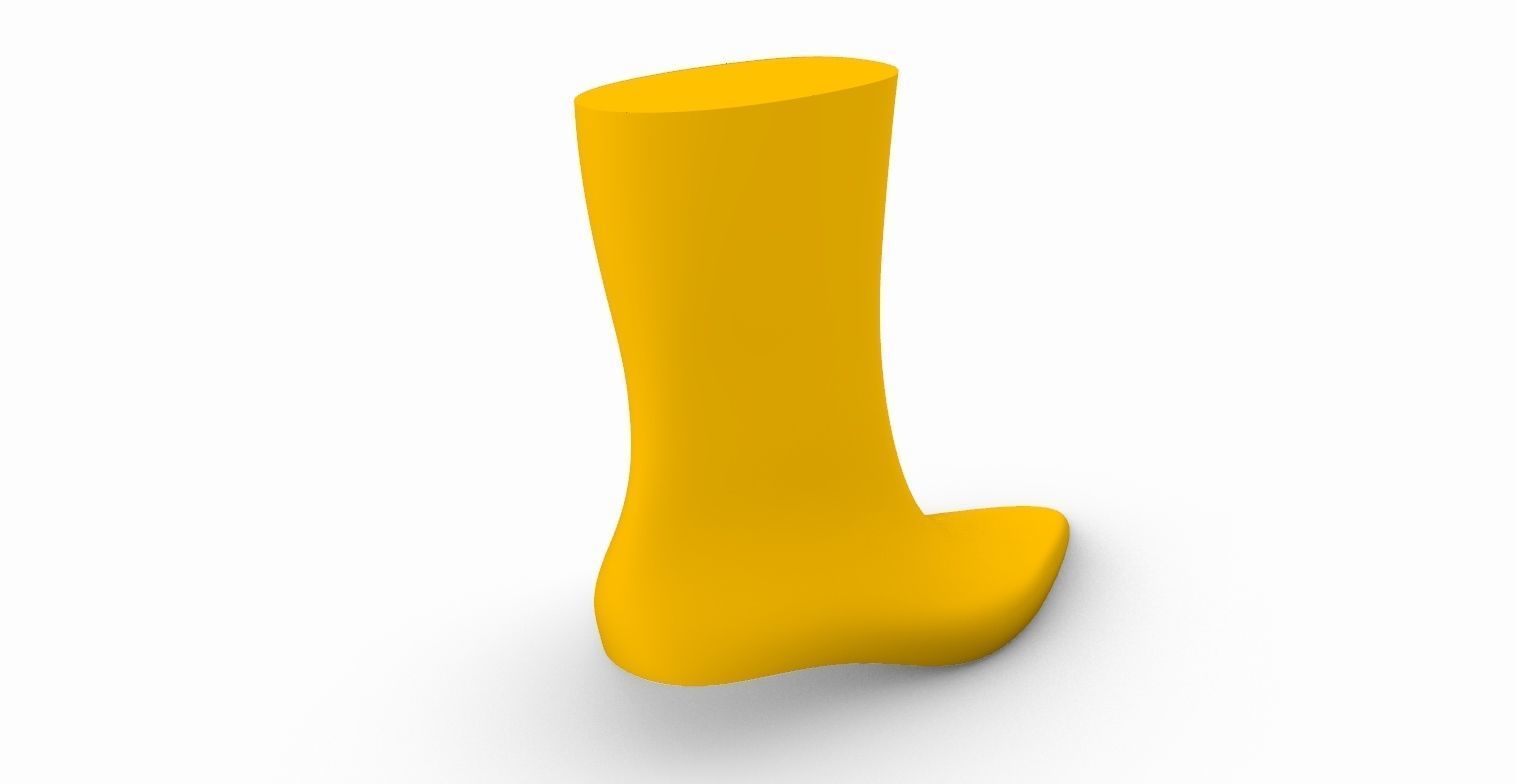 Female Shoe Last Unkle Boot 3D print model_2