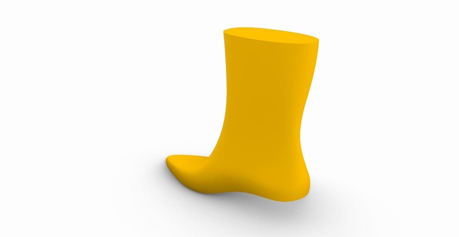 Female Shoe Last Unkle Boot 3D print model_3