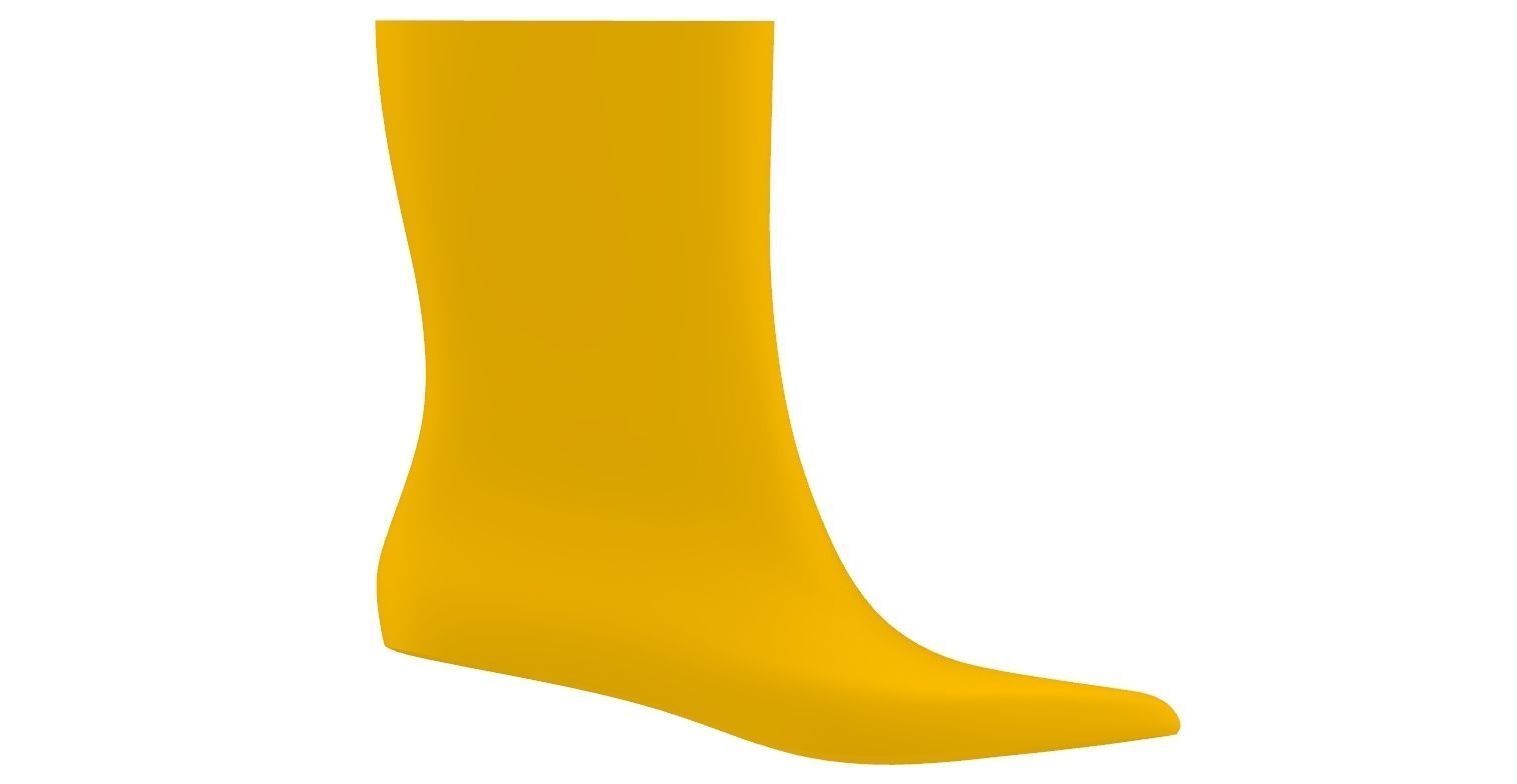 Female Shoe Last Unkle Boot 3D print model_8