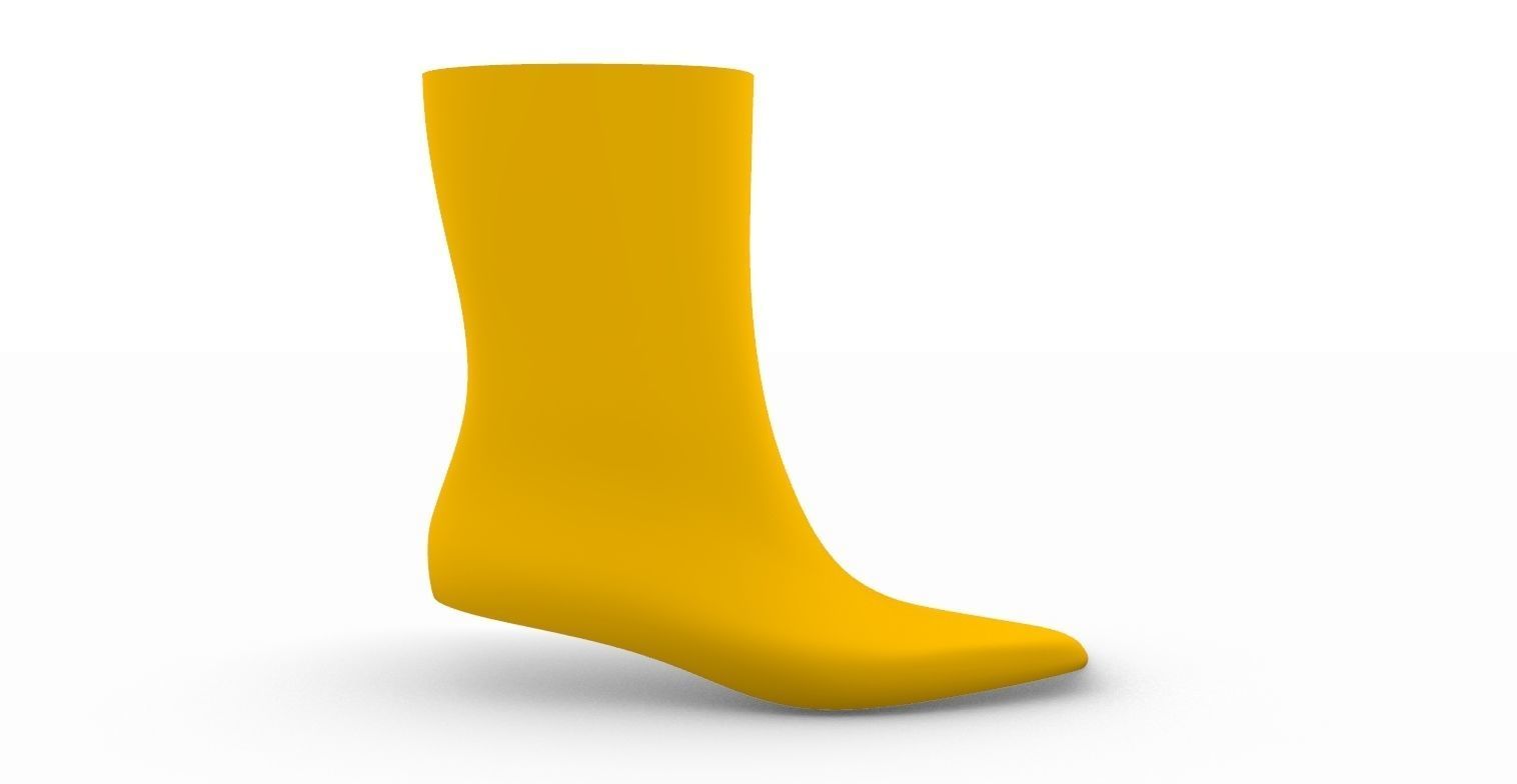 Female Shoe Last Unkle Boot 3D print model_5